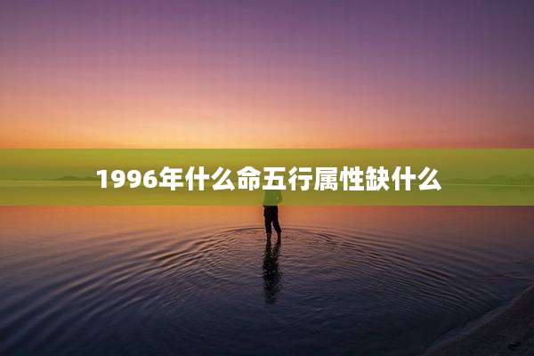 1996年什么命五行属性缺什么