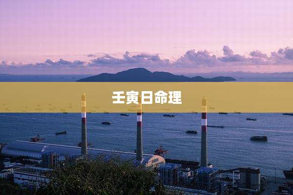 壬寅日命理