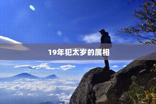19年犯太岁的属相
