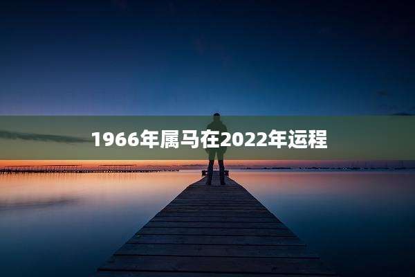 1966年属马在2022年运程
