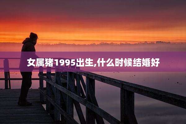 女属猪1995出生,什么时候结婚好