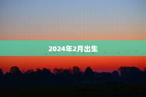 2024年2月出生