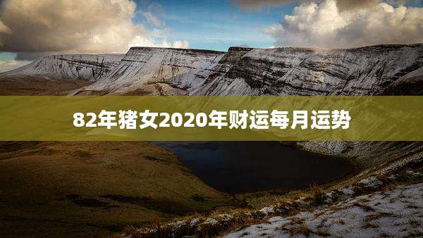 82年猪女2020年财运每月运势