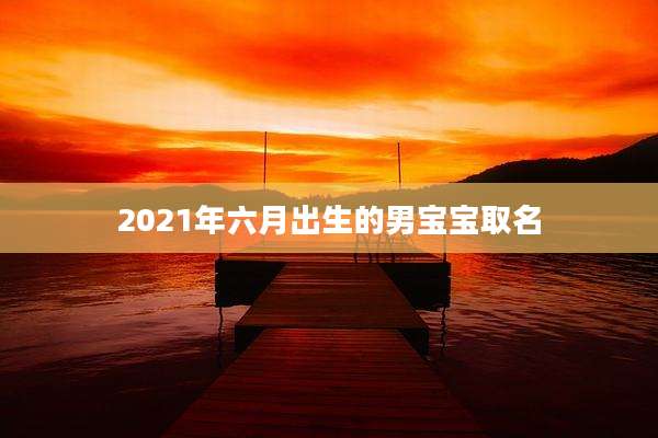 2021年六月出生的男宝宝取名