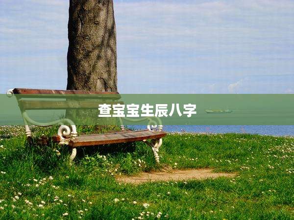 查宝宝生辰八字