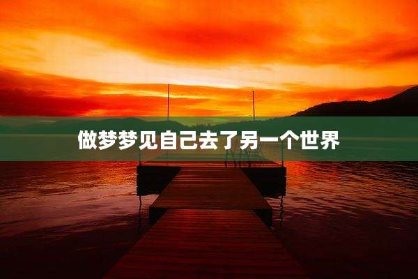 做梦梦见自己去了另一个世界