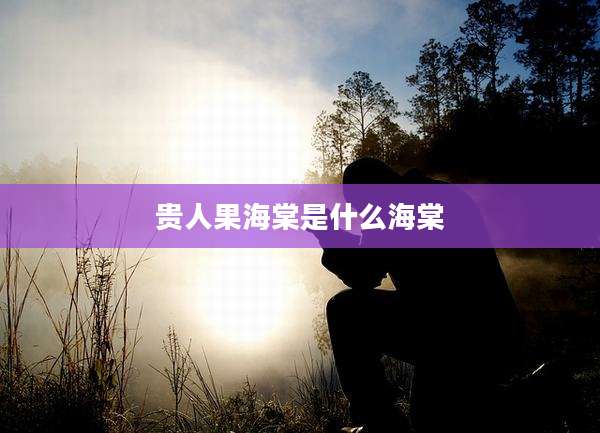 贵人果海棠是什么海棠