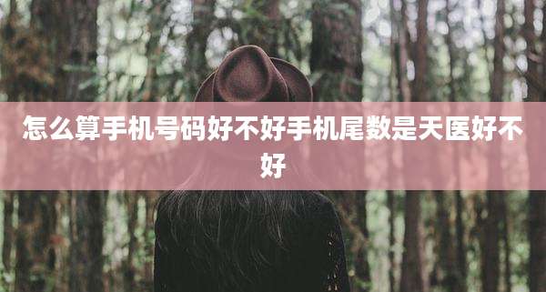 怎么算手机号码好不好手机尾数是天医好不好