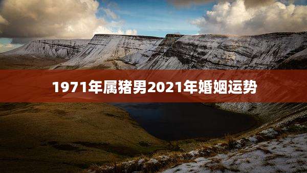 1971年属猪男2021年婚姻运势