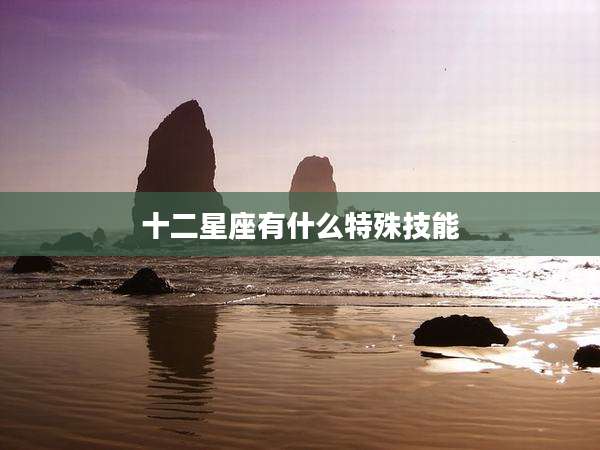 十二星座有什么特殊技能