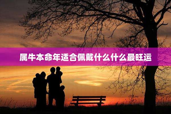 属牛本命年适合佩戴什么什么最旺运
