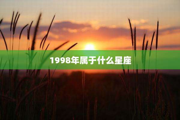 1998年属于什么星座