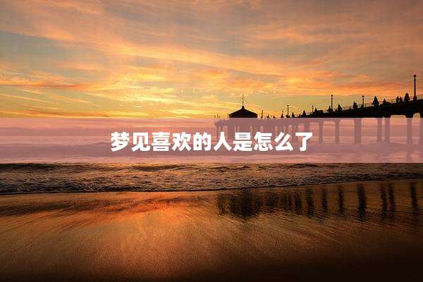 梦见喜欢的人是怎么了