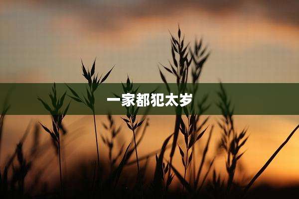 一家都犯太岁