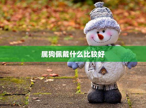 属狗佩戴什么比较好