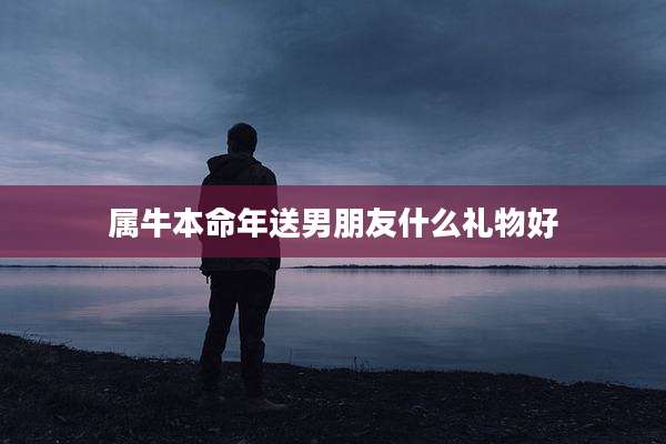属牛本命年送男朋友什么礼物好