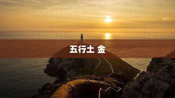 五行土 金