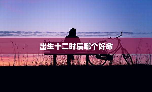 出生十二时辰哪个好命