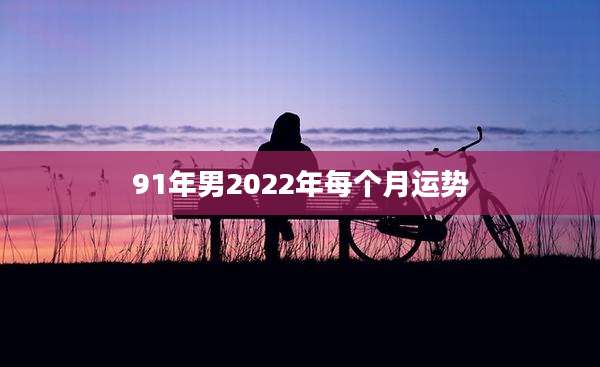 91年男2022年每个月运势