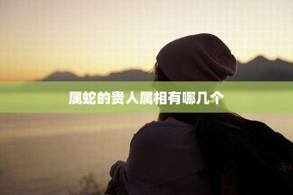 属蛇的贵人属相有哪几个