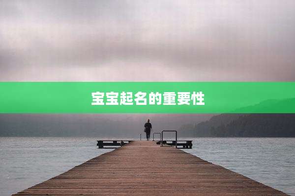 宝宝起名的重要性