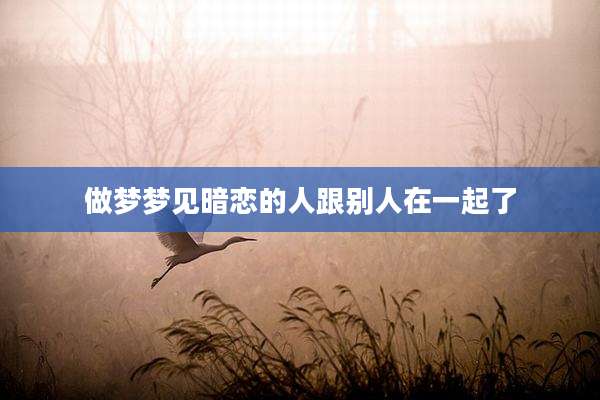 做梦梦见暗恋的人跟别人在一起了