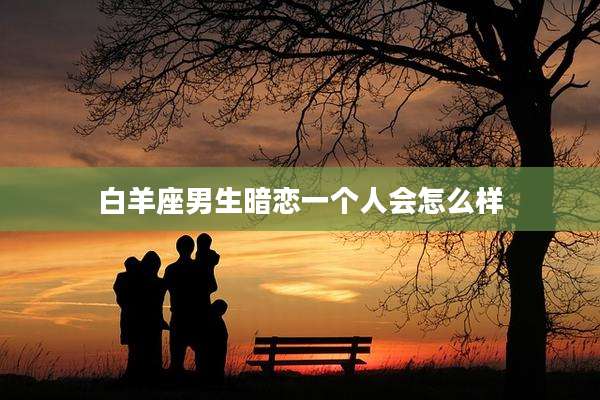 白羊座男生暗恋一个人会怎么样
