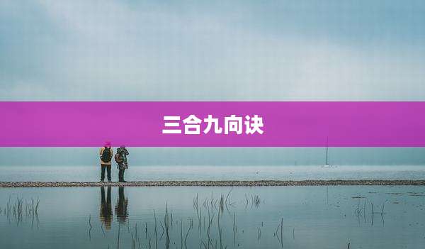 三合九向诀
