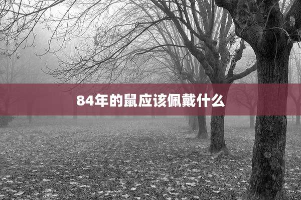 84年的鼠应该佩戴什么