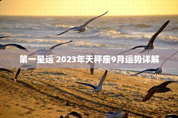 第一星运 2023年天秤座9月运势详解
