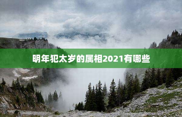 明年犯太岁的属相2021有哪些