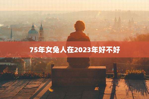 75年女兔人在2023年好不好