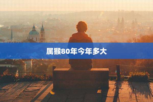 属猴80年今年多大