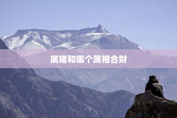 属猪和哪个属相合财