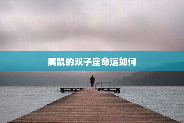 属鼠的双子座命运如何