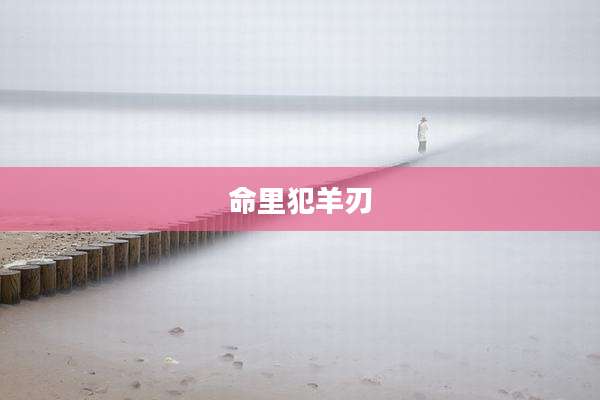 命里犯羊刃