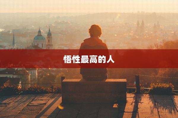 悟性最高的人