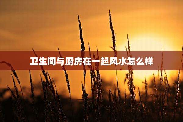 卫生间与厨房在一起风水怎么样