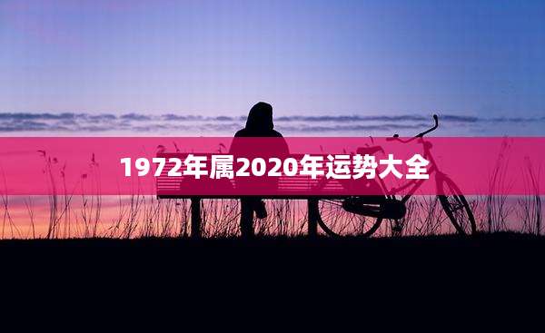 1972年属2020年运势大全