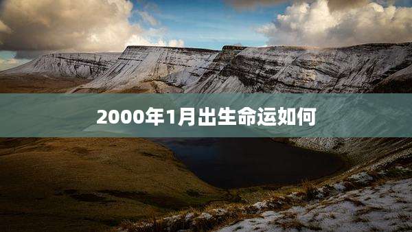 2000年1月出生命运如何
