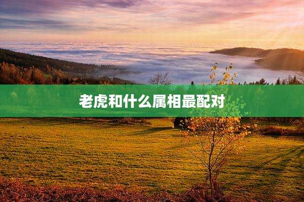 老虎和什么属相最配对