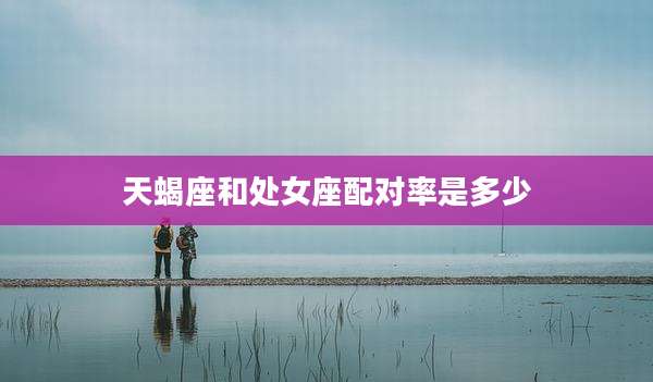 天蝎座和处女座配对率是多少