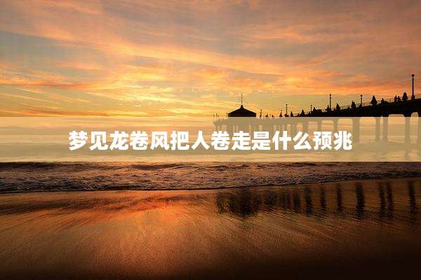 梦见龙卷风把人卷走是什么预兆