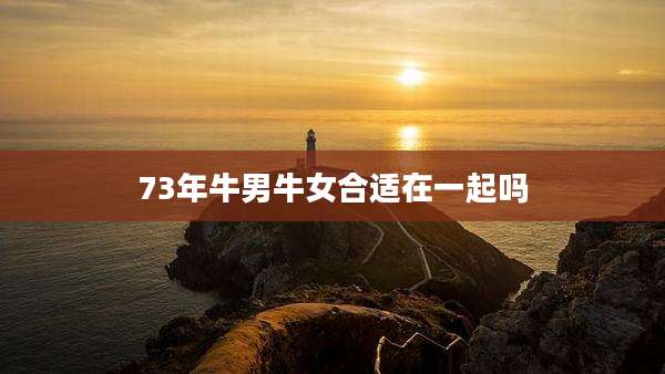 73年牛男牛女合适在一起吗