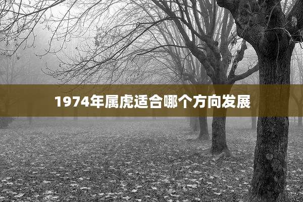 1974年属虎适合哪个方向发展