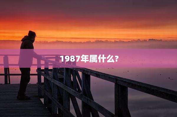 1987年属什么?