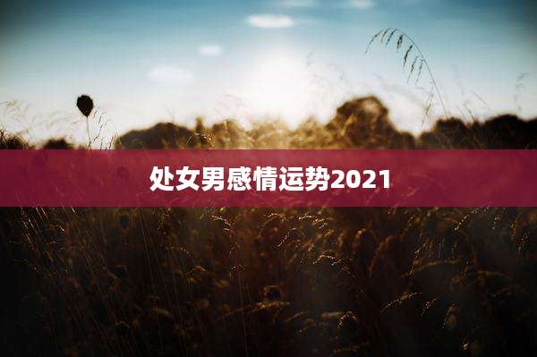 处女男感情运势2021
