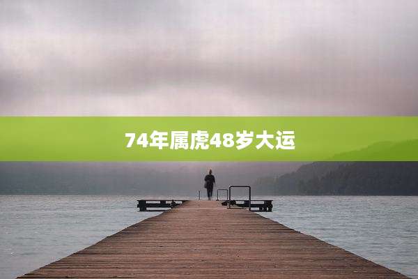 74年属虎48岁大运