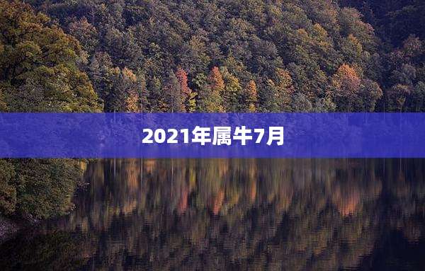 2021年属牛7月