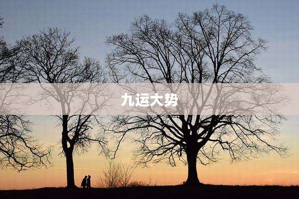 九运大势